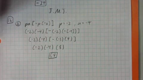 Saxon Algebra 1 Lesson 16 (b)