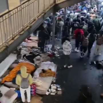 It looks like third world but it's Paris. Incredible.
