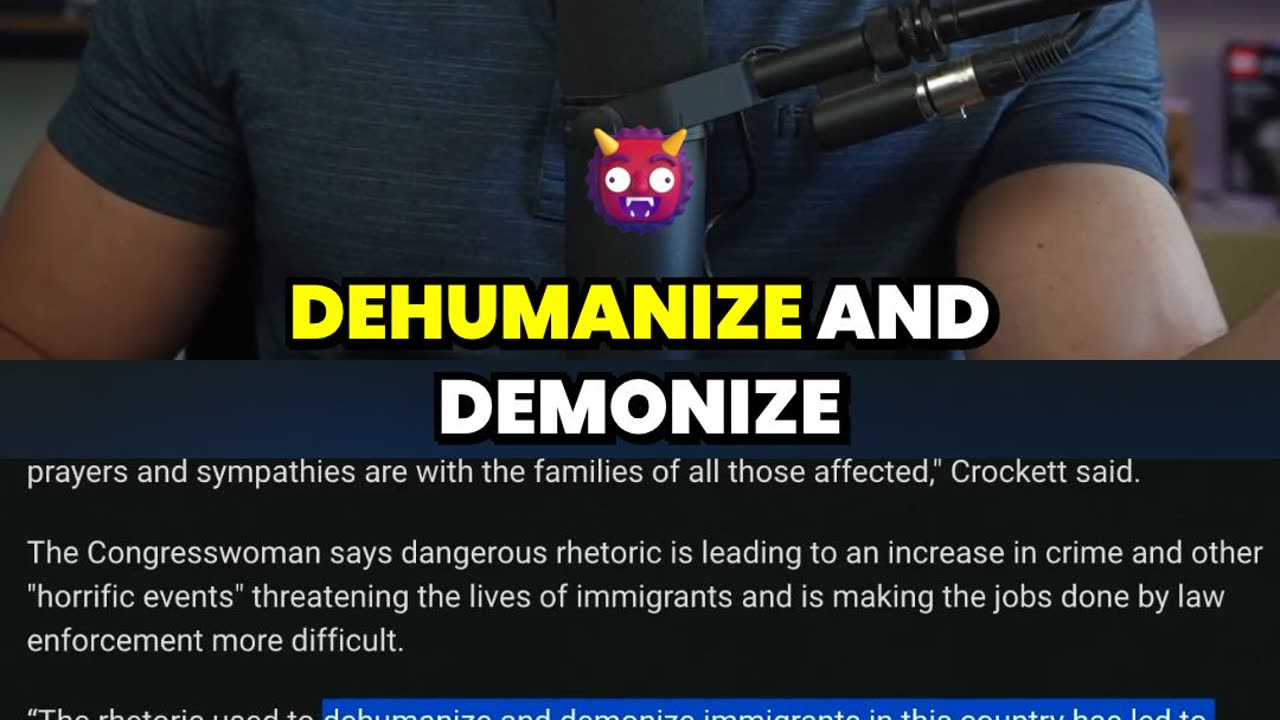 Crockett BLAMES Anti Immigration Talk for Deadly Shooting