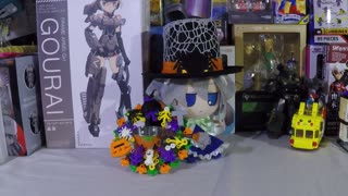 Temu Halloween wreath bricks opening and assembly