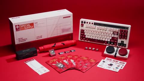 Hypergryph x 8BitDo collab keyboard set video