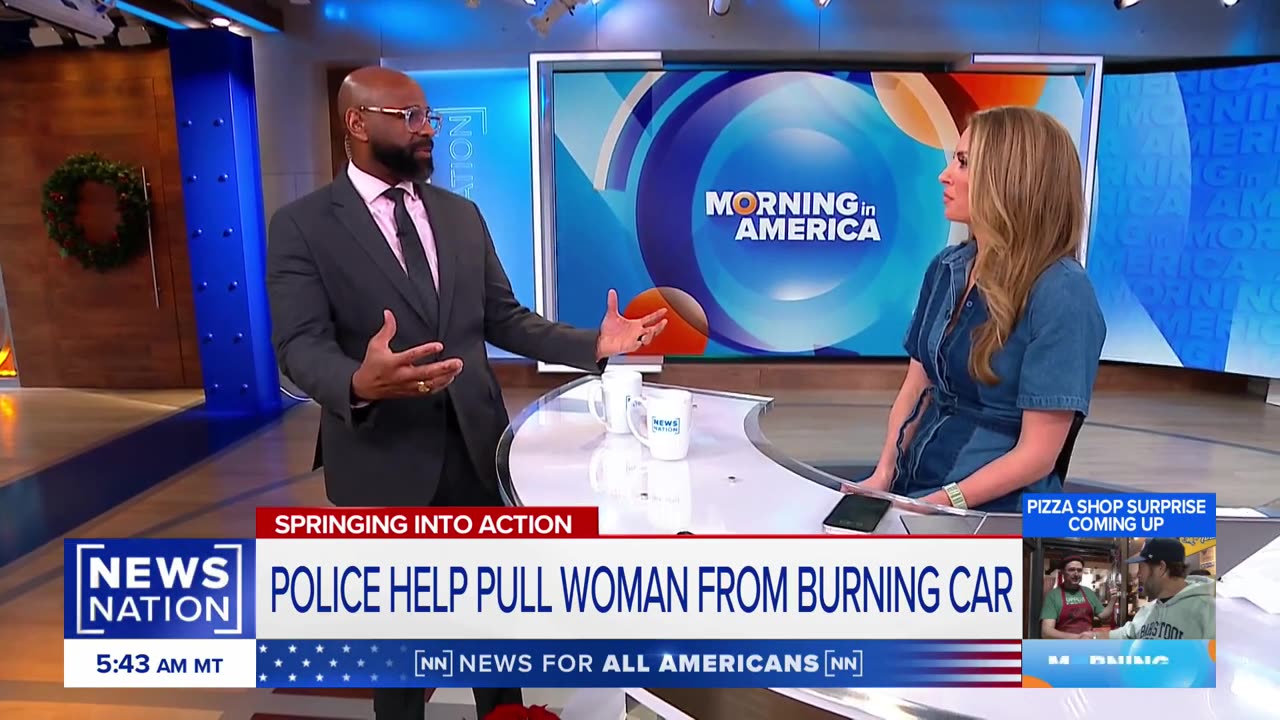 Portland police save woman from burning car | Morning in America