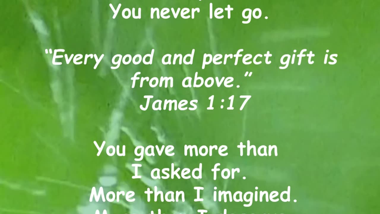 More than I deserve