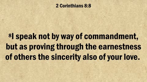 2 Corinthians 8
