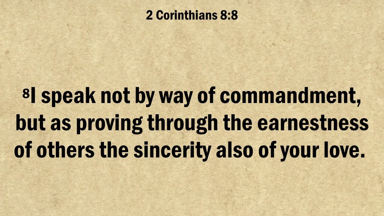 2 Corinthians 8