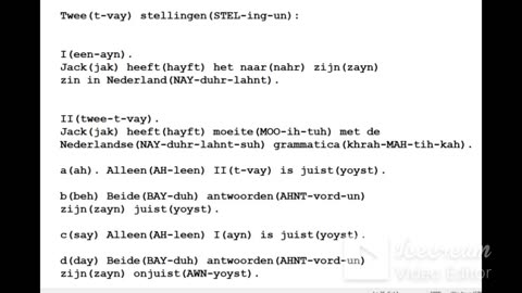 Dutch Language Learning - Introductory: A Letter; Questions pt 1/2