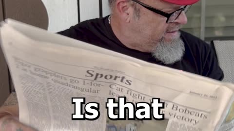 Reading The Newspaper