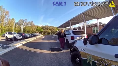 Mom Thinks Traffic Laws Don't Apply During School Drop-Off (1080p)