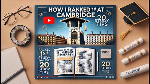 How I Ranked 1st at Cambridge University - 20 Study Tips