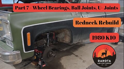 Square Body Chevy 1980 K10 - Part 7 - Wheel Bearings, Ball Joints, U-Joints