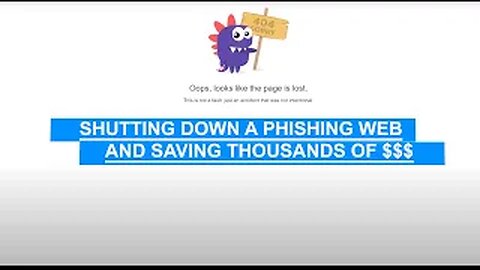 [OLD-CONTENT] shutting down a phishing scam website :D
