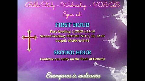 Bible Study with Bishop James Long, D. Min, OSB, OCR