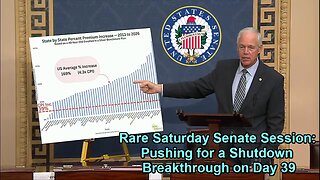 Rare Saturday Senate Session: Pushing for a Shutdown Breakthrough on Day 39 - November 8, 2025