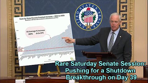 Rare Saturday Senate Session: Pushing for a Shutdown Breakthrough on Day 39 - November 8, 2025