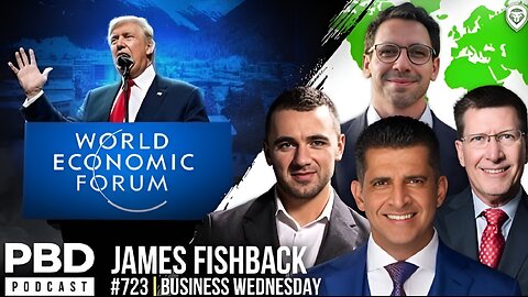 Davos Drama:Trump's WEF Speech, Lutnick NUKES Globalists + Newsom SLAMS EU w/ James Fishback