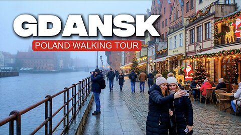 THE MOST MAGICAL CITY IN EUROPE 🎄Gdansk, Poland walking tour 4K 60 FPS