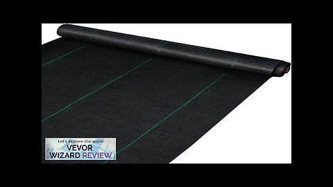 VEVOR 6.5FTx300FT Premium Weed Barrier Fabric Heavy Duty 3OZ Woven Weed Control Review