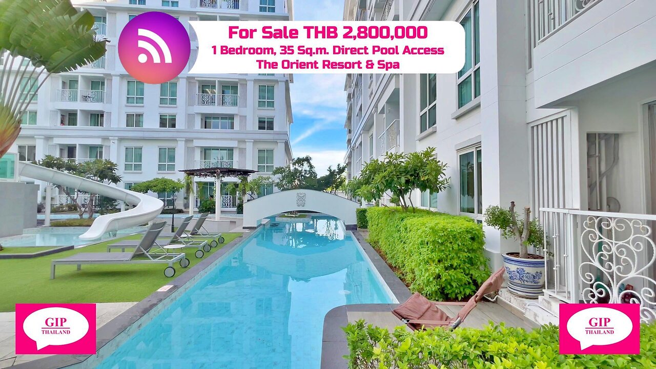 The Orient Resort & Spa, Jomtien, Thailand, THB 2,800,000, 1 Bedroom, For Sale