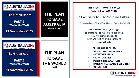 AustraliaOne Party - Green Room Part 2 (20 November 2025)