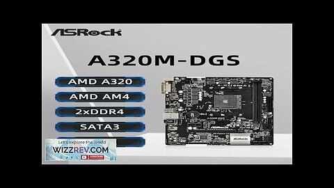 ASROCK A320M-DGS Motherboard Support AMD Ryzen 5 5600 5700X3D DDR4 3200+(OC) NVME Review