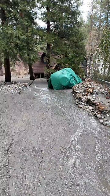 A video shows a three-day storm and its aftermath in California