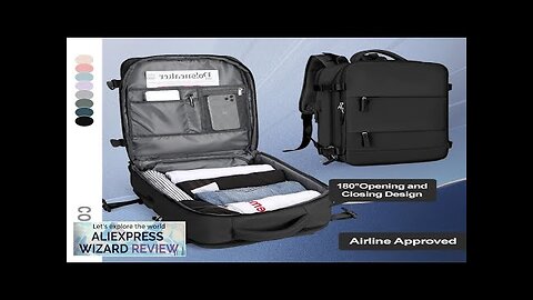 Large Travel Backpack for MenAirline Flight Approved Waterproof Laptop BackpackAnti Theft Review