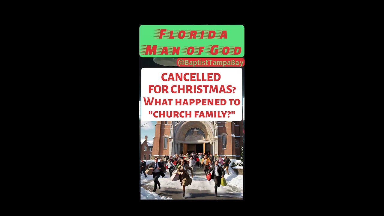 CANCELLED FOR CHRISTMAS! What happened to "Church Family?"