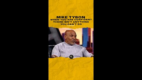 @miketyson When you are confident there isn’t anything you can’t do