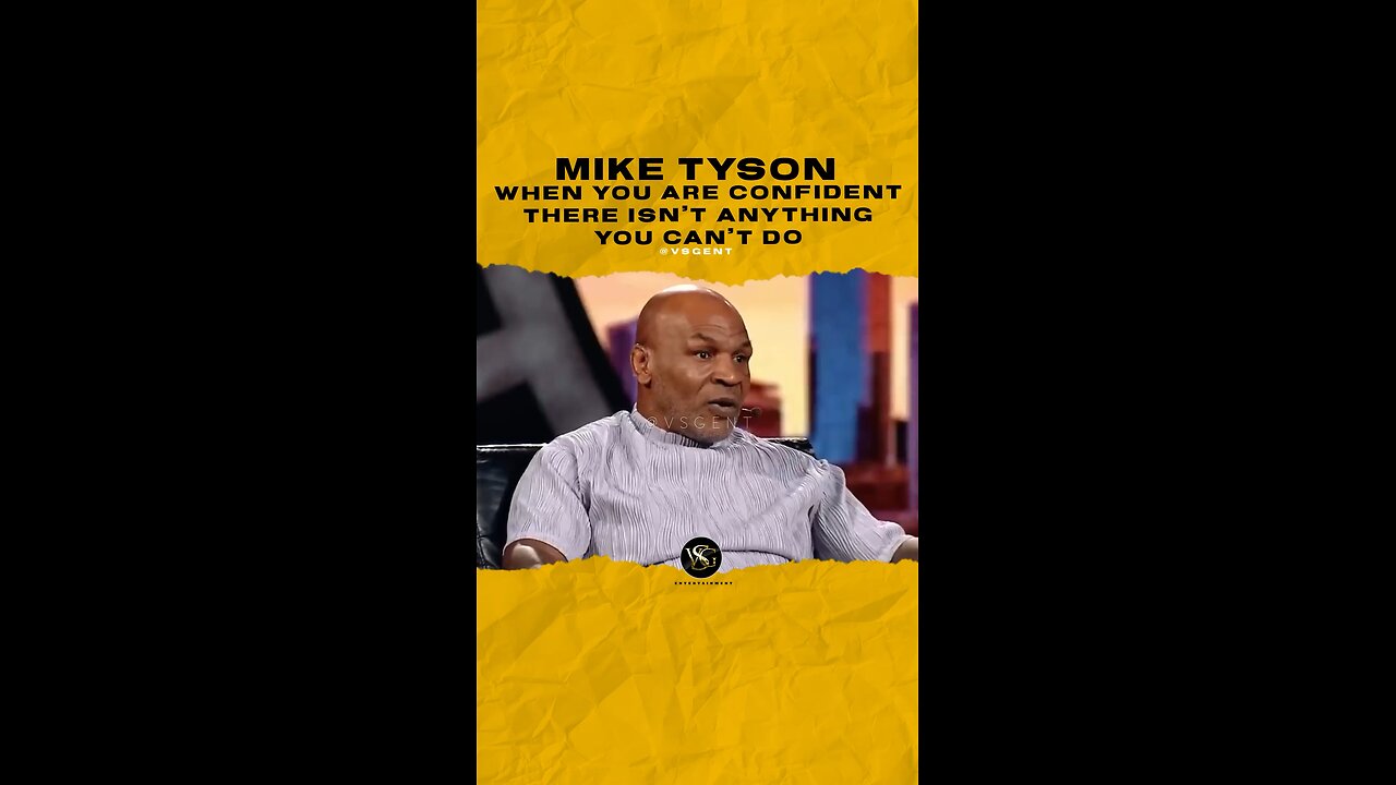 @miketyson When you are confident there isn’t anything you can’t do