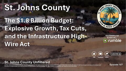 Episode 107 - $1.8 Billion Budget: Explosive Growth, Tax Cuts, and the Infrastructure High-Wire Act