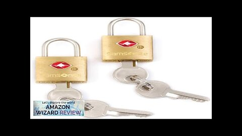 Samsonite Travel Sentry 2-Pack Key Locks Brass Review