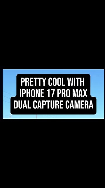 Pretty Cool IPhone 17 Pro Max Dual Capture — See Moon BIG! 🤯 #camera
