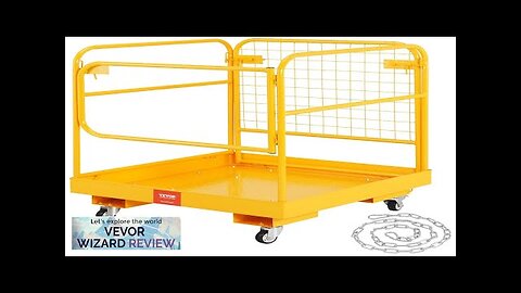 VEVOR Forklift Safety Cage 1200 lbs Load Capacity 36 x 36 inches Review