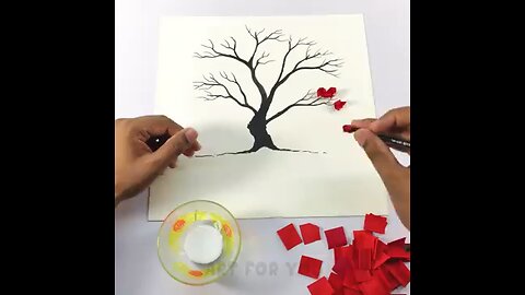 Make a beautiful paper tree