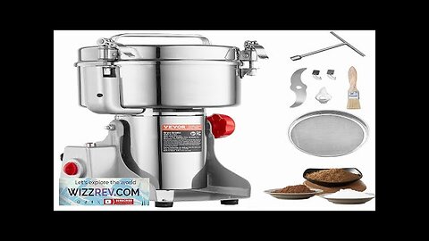 VEVOR 2500g Commercial Spice Grinder Electric Grain Mill Grinder High Speed Review