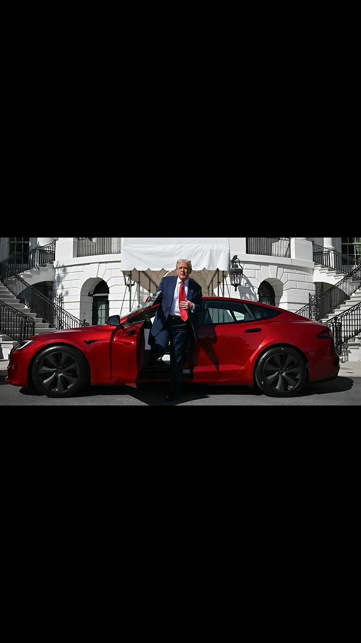 President Trump buy a New Tesla from the Billionaire Elon Musk in a Tremendous way.