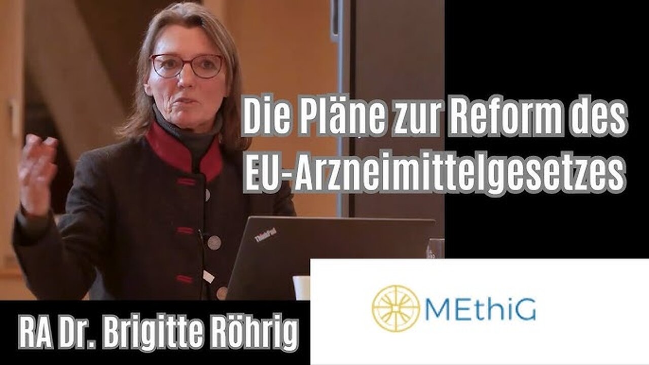 " PANDEMIE-VORBEREITUNGEN : REFORM DES E.U.-ARZNEIMITTELGESETZES " - Dr. Brigitte Röhrig