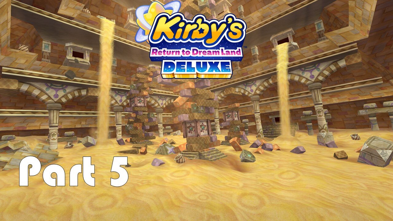 Lets Play Kirby Returns to Dream Land Deluxe Part 5 (Sphere Coomers Starwind LOL)