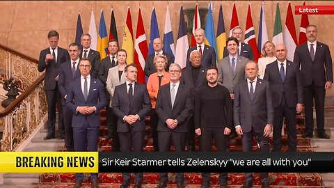 World leaders gather for 'family photo' in London