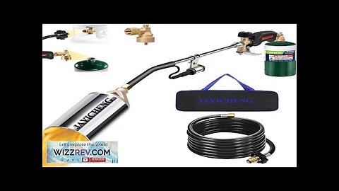 Propane Torch Weed BurnerHigh Output 1800000 BTU Blow Torch with Storage Bag Review