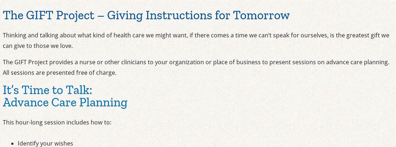 Advanced Care Planning Feb 7, 2025