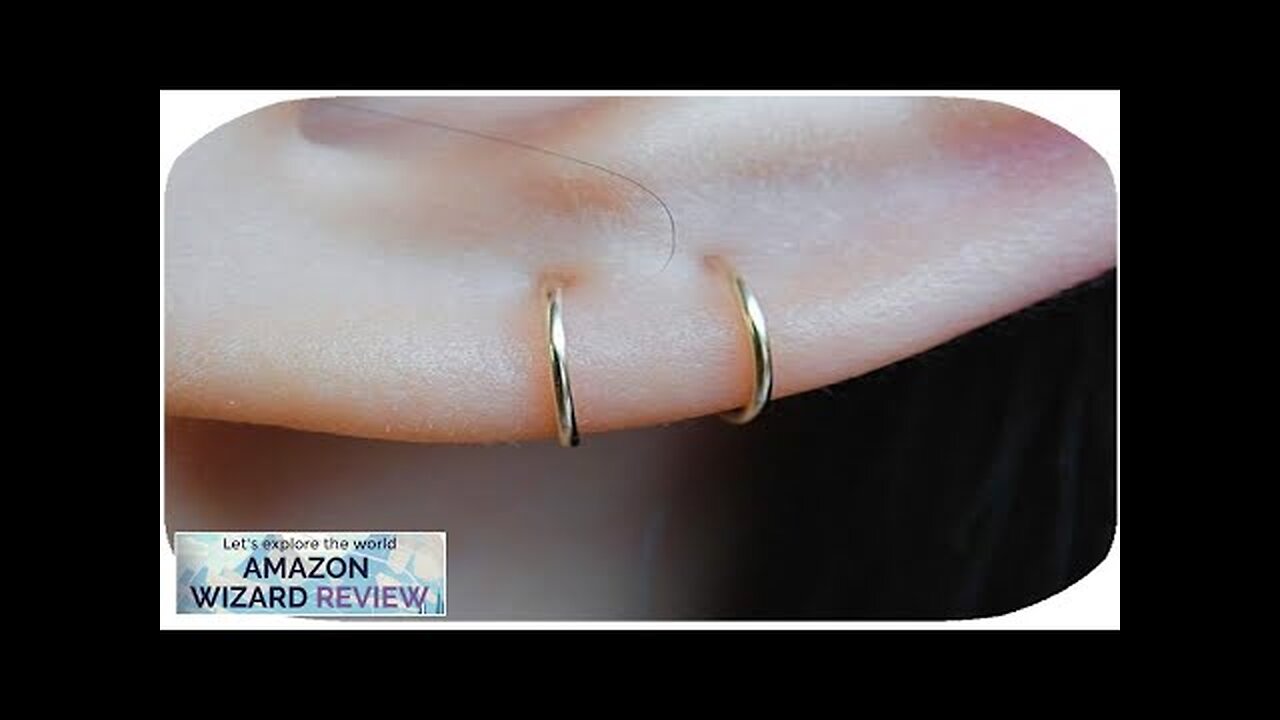 14K Gold Filled Small Hoop Earrings for Cartilage Nose Tiny Thin 7mm Review