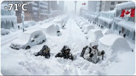 CHAOS in Canada ❄️ Winter Storm FREEZES Toronto, Airports Shut, Highways Vanish & Homes BURIED!