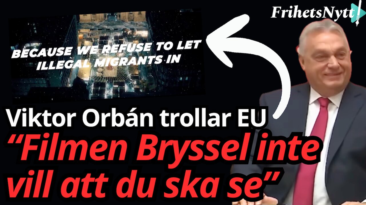 Viktor Orbán trollar Europa "Mångkulturen sliter sönder Europa"