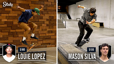 Pro Skateboarders Faceoff in a Game of SKATE | LOPEZ vs SILVA - Part 2