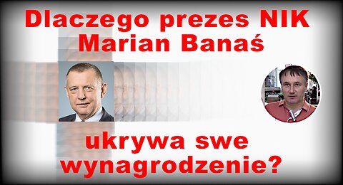 Z.Kękuś PPP 575 Prezes NIK Marian Banaś schowany za podwładną ukrywa swe wynagrodzenie.