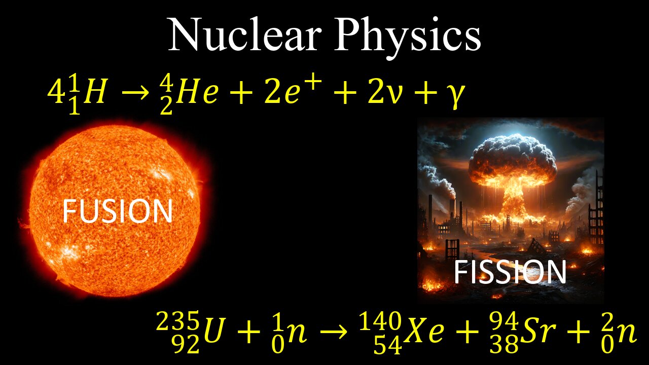 Intro to Nuclear Physics, Strong Force, Fusion Vs Fission Reaction - Physics