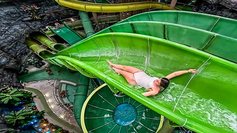 HUGE Waterpark in an Underground CAVE! Cascade Cave in Hungary