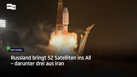 Russland bringt 52 Satelliten ins All – darunter drei aus Iran