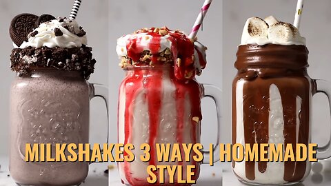 3 Easy Freakshakes 🍨 | Milkshakes 3 Ways | Delicious Homemade Café Recipes | Taste of Pakistan TV